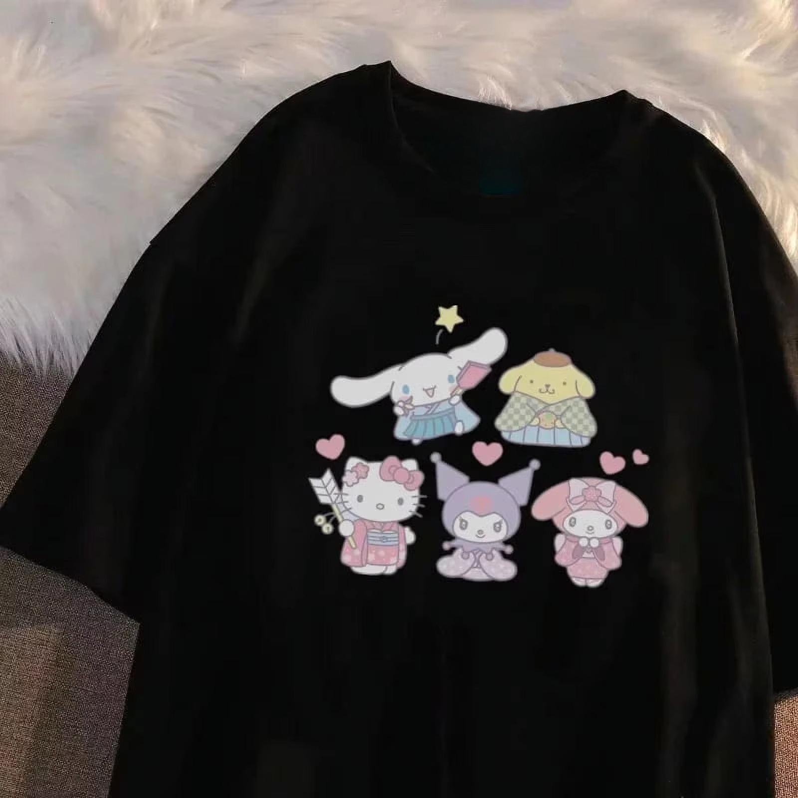 2026 Новая летняя футболка с мультяшным принтом HelloKitty, повседневная хлопковая футболка с коротким рукавом для женщин и девочек, милый кавайный стиль, уличная одежда S
2026 Новая летняя футболка с мультяшным принтом HelloKitty, повседневная хлопковая футболка с коротким рукавом для женщин и девочек, милый кавайный стиль, уличная одежда S