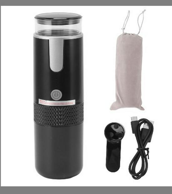 Compact Wireless High-Pressure Portable Coffee Maker for Capsules and Ground Coffee Black with Storage Bag + Spoon + Charging Cable
Compact Wireless High-Pressure Portable Coffee Maker for Capsules and Ground Coffee Black with Storage Bag + Spoon + Charging Cable