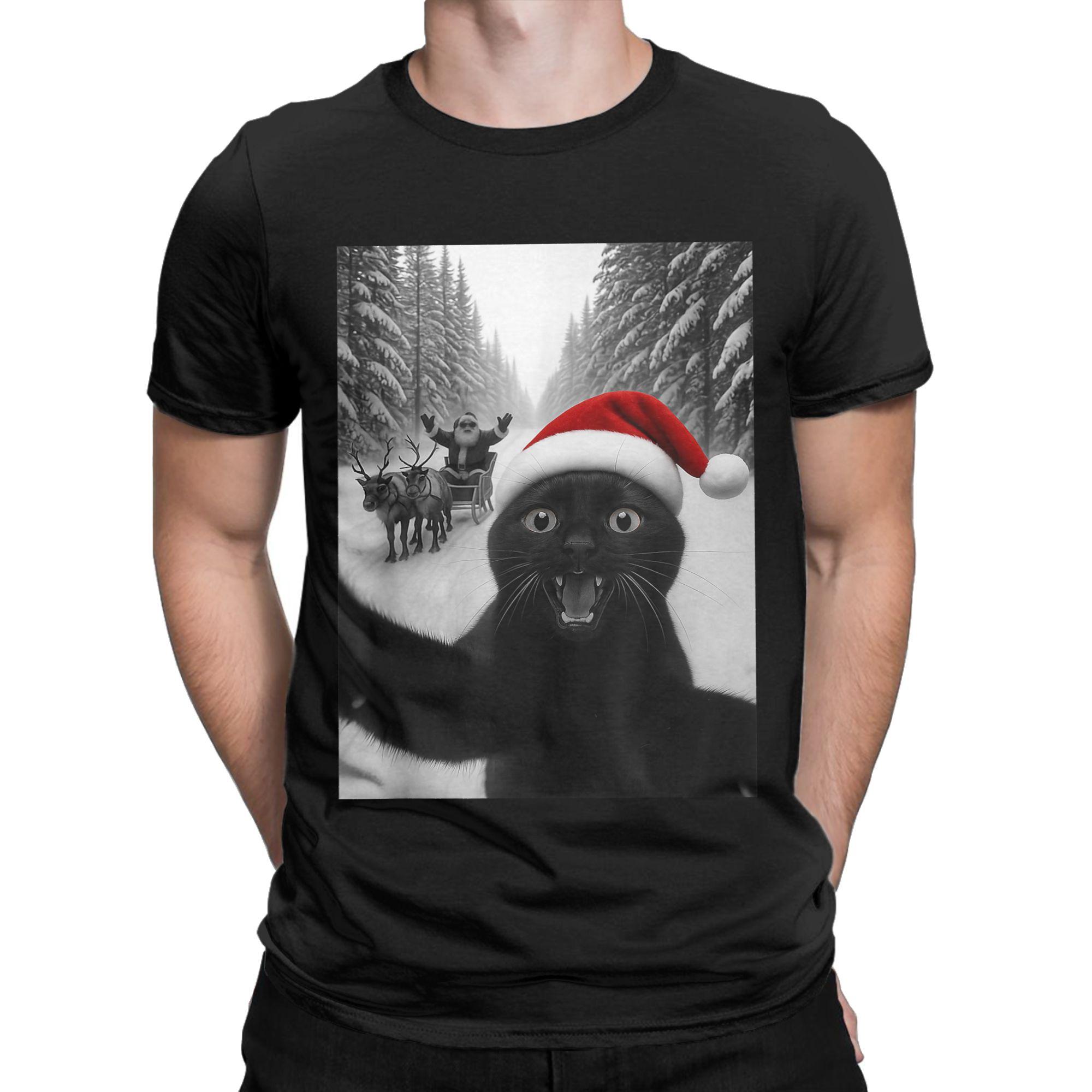 Funny Cat Selfie with Santa Christmas Men s T Shirts Awesome Tees Short Sleeve Round Collar T-Shirts New Arrival Clothing 5XL різнокольоровий
Funny Cat Selfie with Santa Christmas Men s T Shirts Awesome Tees Short Sleeve Round Collar T-Shirts New Arrival Clothing 5XL різнокольоровий