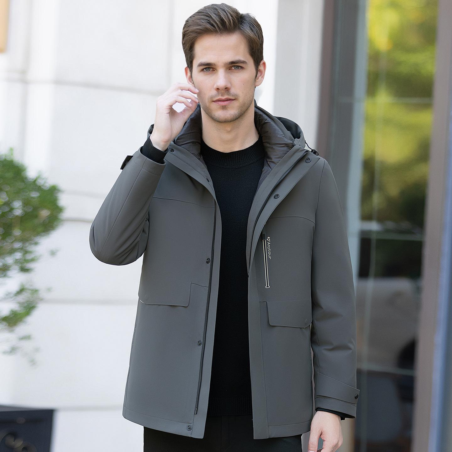 Men s Down Jacket with Detachable Liner & Hood - Casual Winter Coat for Warmth & Cold Protection 4XL темно-сірий
Men s Down Jacket with Detachable Liner & Hood - Casual Winter Coat for Warmth & Cold Protection 4XL темно-сірий
