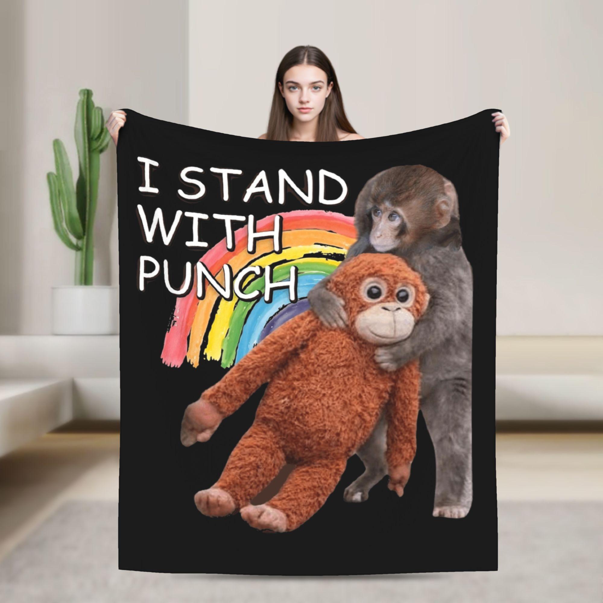 Punch Monkey Cute Blanket Flannel Spring/Autumn Multi-function Super Warm Throw Blanket for Bed Outdoor Bedspreads 100x150cm
Punch Monkey Cute Blanket Flannel Spring/Autumn Multi-function Super Warm Throw Blanket for Bed Outdoor Bedspreads 100x150cm