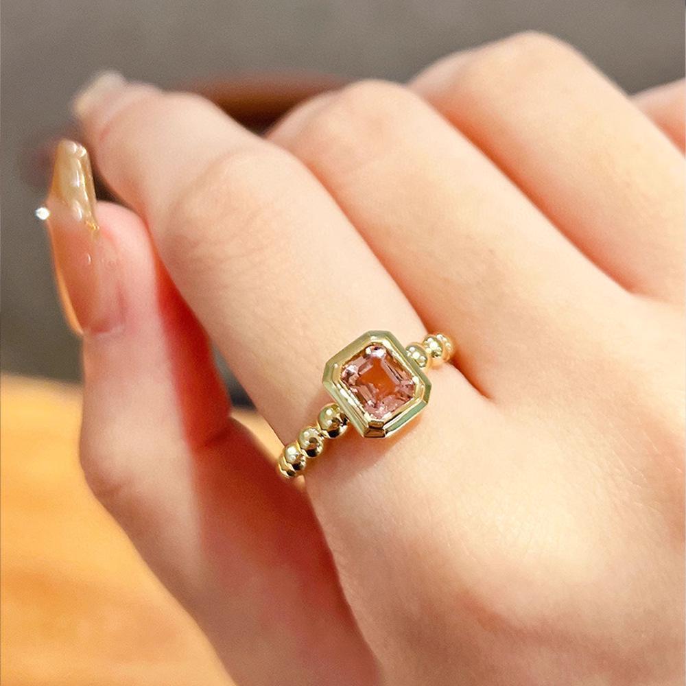 Red Elk s925 Sterling Silver Pink Bubble Ring for Women - Fresh, Simple, and Versatile Jewelry for a Sweet Temperament US Size 7
Red Elk s925 Sterling Silver Pink Bubble Ring for Women - Fresh, Simple, and Versatile Jewelry for a Sweet Temperament US Size 7