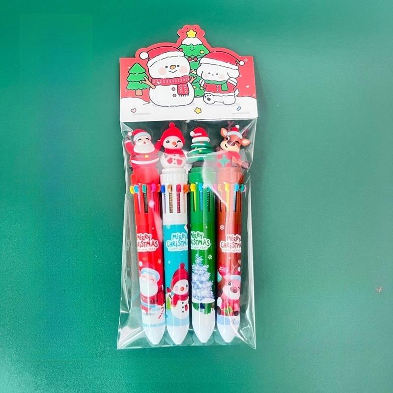 4Pcs/ Bag Cartoon Christmas Ballpoint Pen Santa Claus Gel Pens 10 Colored Handbook Press Pen Student Christmas Gifts Stationery Prizes Holiday Gift No A-10 colors
4Pcs/ Bag Cartoon Christmas Ballpoint Pen Santa Claus Gel Pens 10 Colored Handbook Press Pen Student Christmas Gifts Stationery Prizes Holiday Gift No A-10 colors