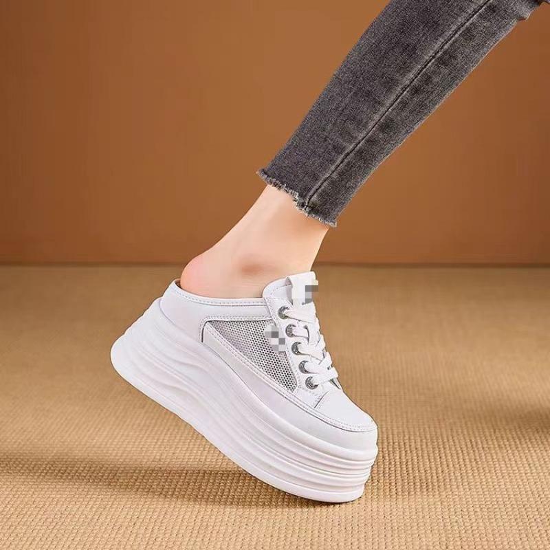 Net Surface Shoes, High Heels, Thick Soles, New Style Front Slipper with Cushioned Sole, Lazy Person s Shoe 34 білий
Net Surface Shoes, High Heels, Thick Soles, New Style Front Slipper with Cushioned Sole, Lazy Person s Shoe 34 білий