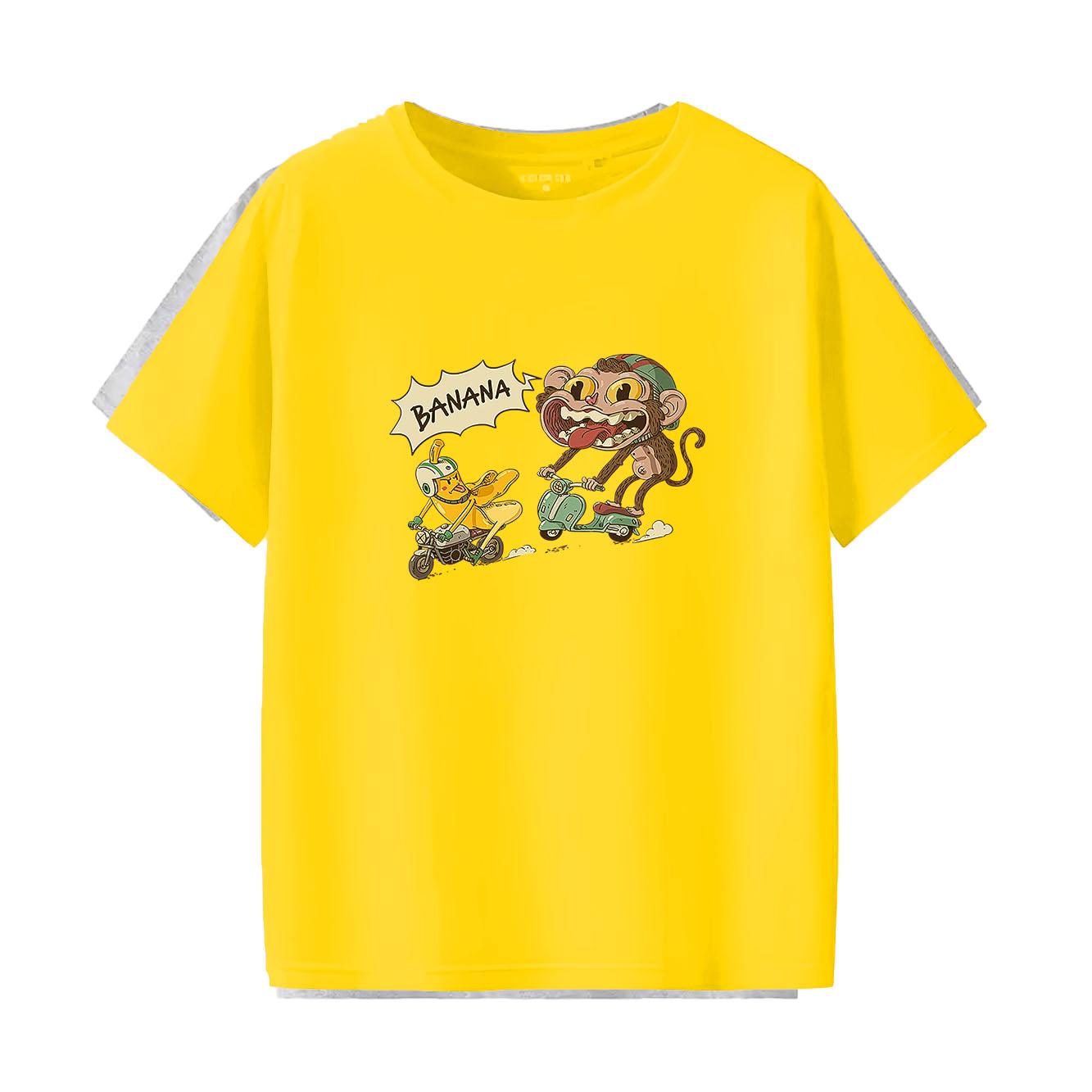 Fun monkey cartoon printed fashionable and versatile short sleeved round neck Womens Tshirt 4XL
Fun monkey cartoon printed fashionable and versatile short sleeved round neck Womens Tshirt 4XL