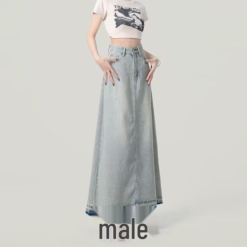 Женская ретро миди-юбка из светло-голубого денима, в гонконгском стиле, с завышенной талией А-силуэта, коллекция лето 2024. 3XL
Женская ретро миди-юбка из светло-голубого денима, в гонконгском стиле, с завышенной талией А-силуэта, коллекция лето 2024. 3XL