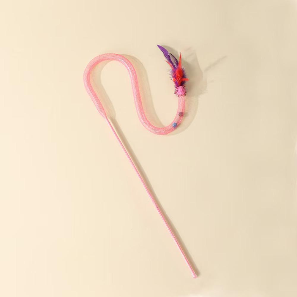 Snake Cat Teaser Wand with Catnip Balls, Elastic Mesh Tubes, Fur Balls & Feathers - Interactive Pet Toy for Cats/Kittens, розовый
Snake Cat Teaser Wand with Catnip Balls, Elastic Mesh Tubes, Fur Balls & Feathers - Interactive Pet Toy for Cats/Kittens, розовый