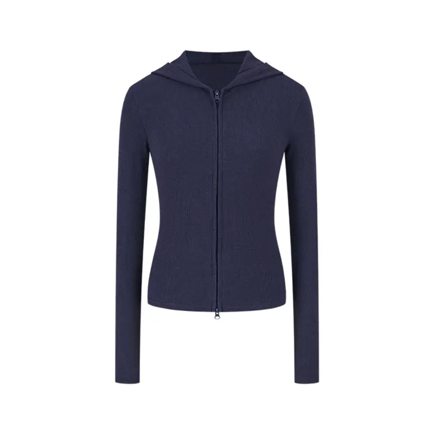 Gray Chic Slimming Hooded Cardigan for Women - Long-Sleeve Autumn/Winter Fashionable Top S королевский синий
Gray Chic Slimming Hooded Cardigan for Women - Long-Sleeve Autumn/Winter Fashionable Top S королевский синий