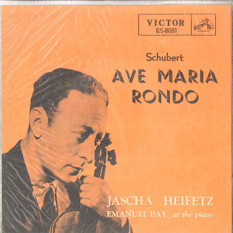 7inch Record JASCHA HEIFETZ, EMANUEL BAY - Ave Maria / Rondo ES8051 VICTOR Japan Classical Used
7inch Record JASCHA HEIFETZ, EMANUEL BAY - Ave Maria / Rondo ES8051 VICTOR Japan Classical Used