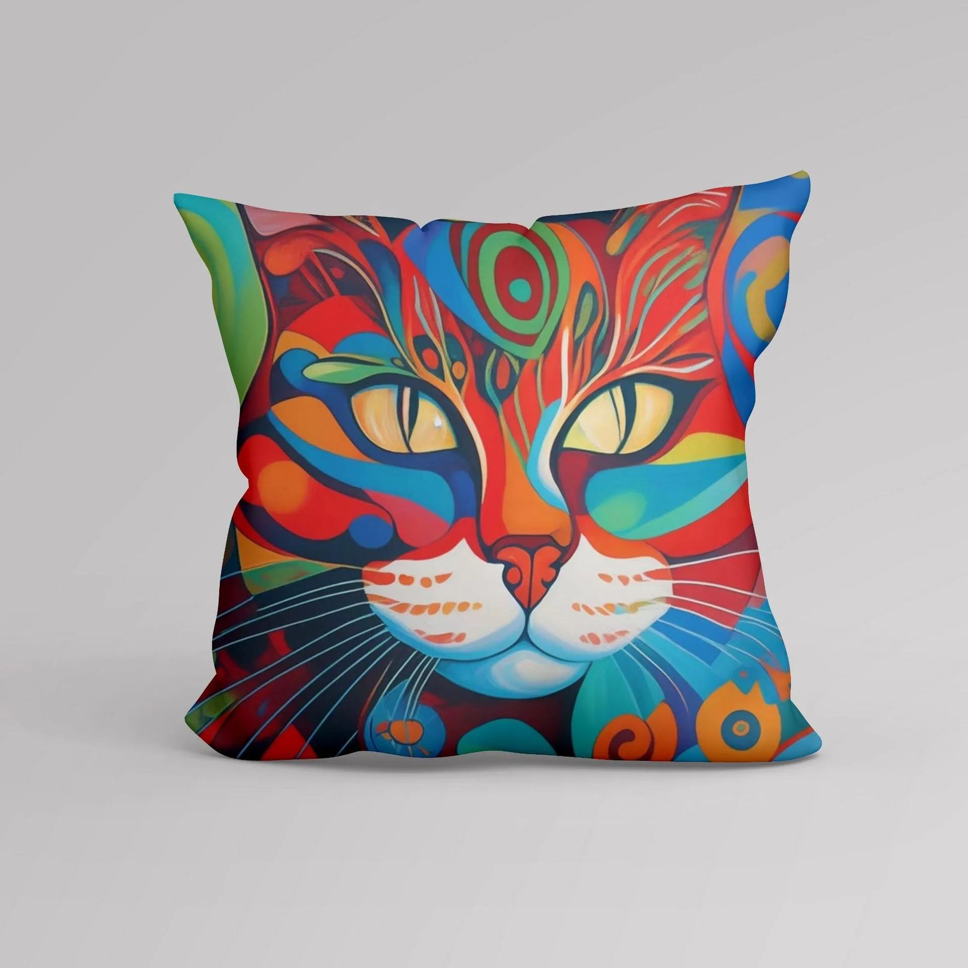 Tiger Cat and Dog Abstract Oil Painting Cushion Cover Home Decoration Art Pillow Cover 30x30cm чорний
Tiger Cat and Dog Abstract Oil Painting Cushion Cover Home Decoration Art Pillow Cover 30x30cm чорний