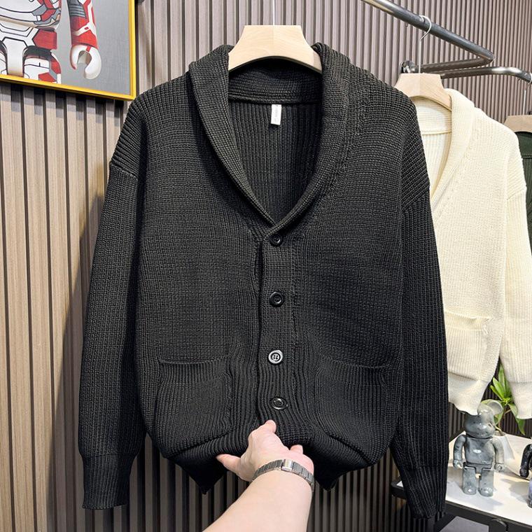 2025 Men s Japanese Lapel Knit Cardigan: Solid Color, Loose Fit, with Pockets for Versatile Spring/Autumn Wear XL чорний
2025 Men s Japanese Lapel Knit Cardigan: Solid Color, Loose Fit, with Pockets for Versatile Spring/Autumn Wear XL чорний