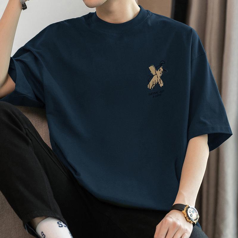 Men s Trendy Rabbit Print 260g Heavyweight Pure Cotton Crew Neck T-Shirt - Loose Fit Short Sleeve Top L
Men s Trendy Rabbit Print 260g Heavyweight Pure Cotton Crew Neck T-Shirt - Loose Fit Short Sleeve Top L