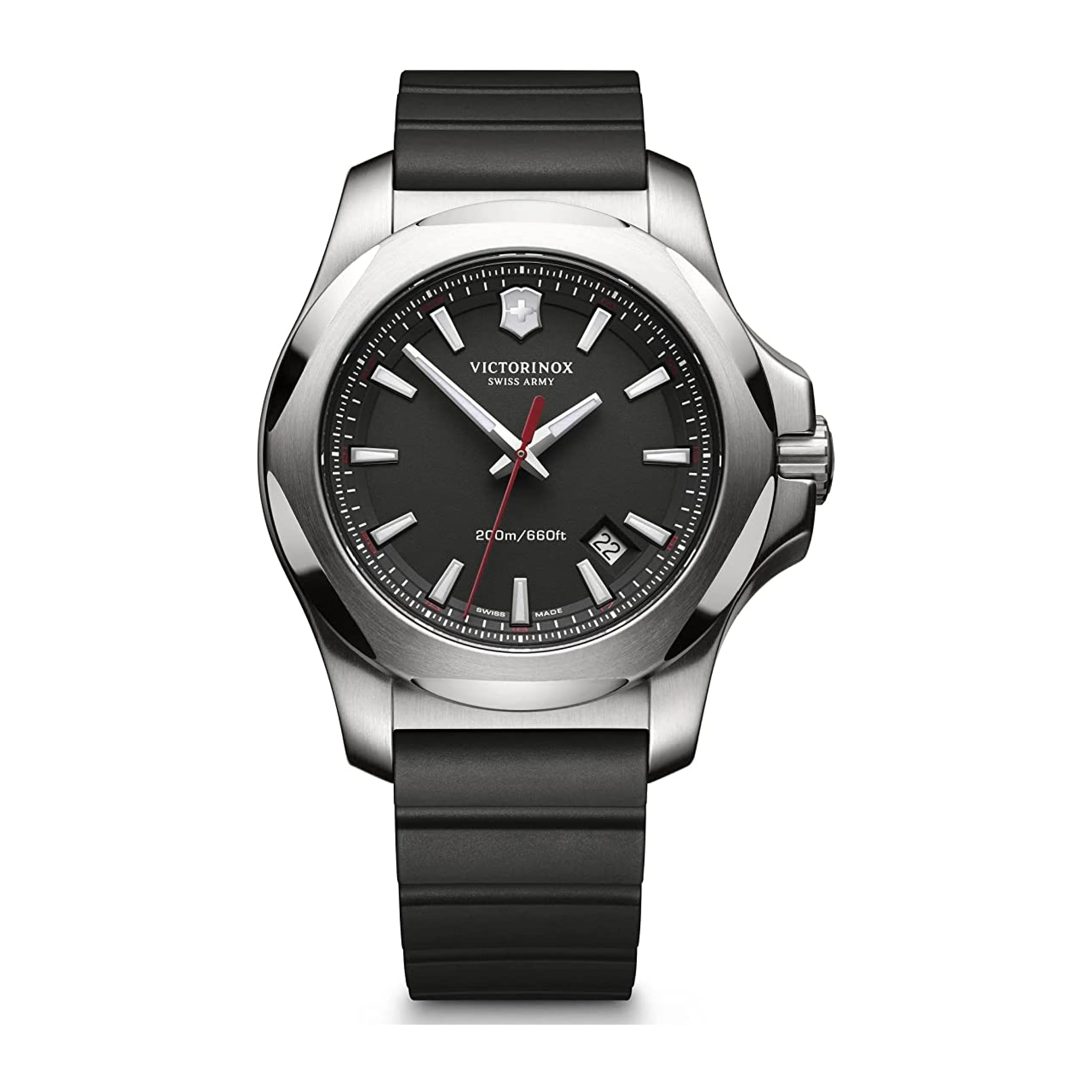 VICTORINOX Watch Stainless Steel Case Black Dial Black Rubber Strap Gift I.N.O.X. (316L/Forged) 241682.1 [
VICTORINOX Watch Stainless Steel Case Black Dial Black Rubber Strap Gift I.N.O.X. (316L/Forged) 241682.1 [
