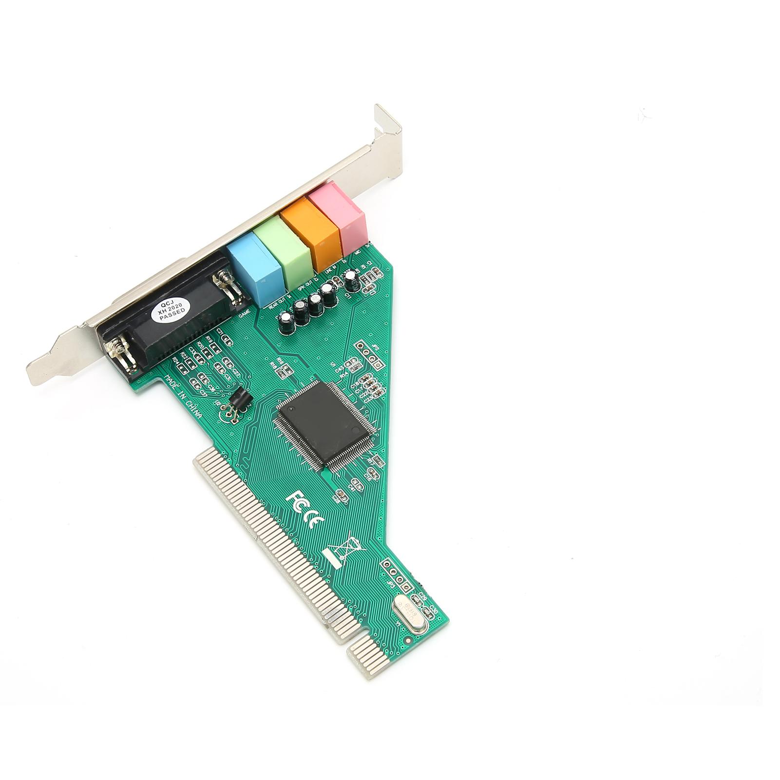 Звукова карта PCI 120dB Duplex Playback Комп’ютерний аксесуар із 4 каналами для Windows 98 8738
Звукова карта PCI 120dB Duplex Playback Комп’ютерний аксесуар із 4 каналами для Windows 98 8738
