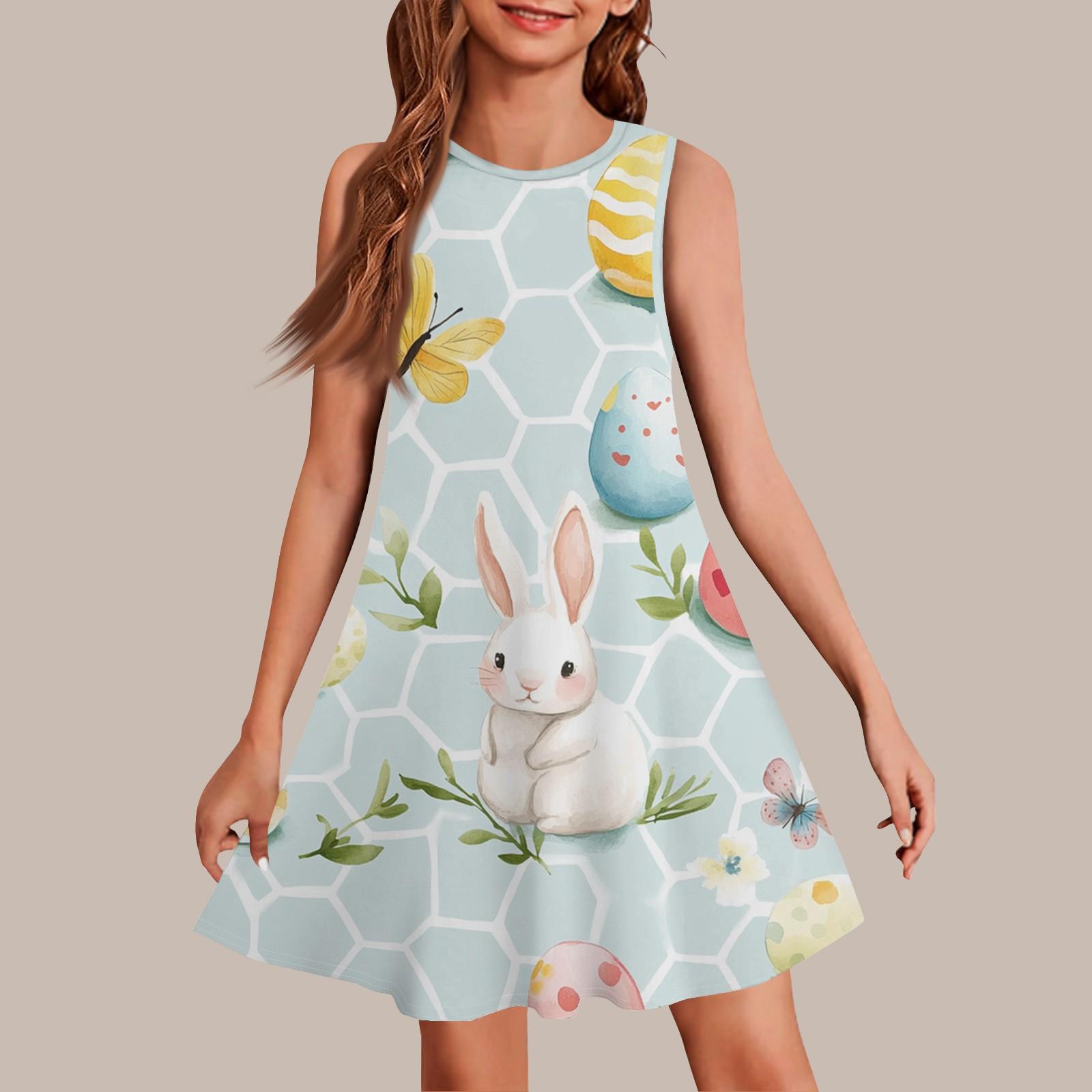 Девочки мода повседневный без рукавов круглый вырез пасхальный принт платье 150
Девочки мода повседневный без рукавов круглый вырез пасхальный принт платье 150