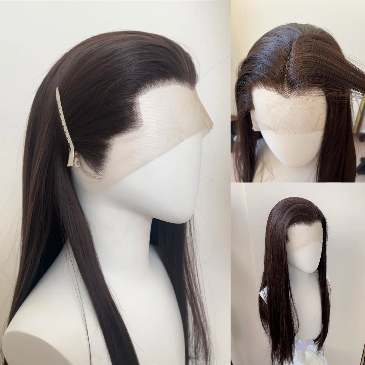 Black Lace Front Wig 26inch Synthetic Lace Wigs Long Straight Hair Heat-resistant Fibers for Cosplay High Quality Synthetic Wig (brown,26inches&150%&1pc) коричневый
Black Lace Front Wig 26inch Synthetic Lace Wigs Long Straight Hair Heat-resistant Fibers for Cosplay High Quality Synthetic Wig (brown,26inches&150%&1pc) коричневый