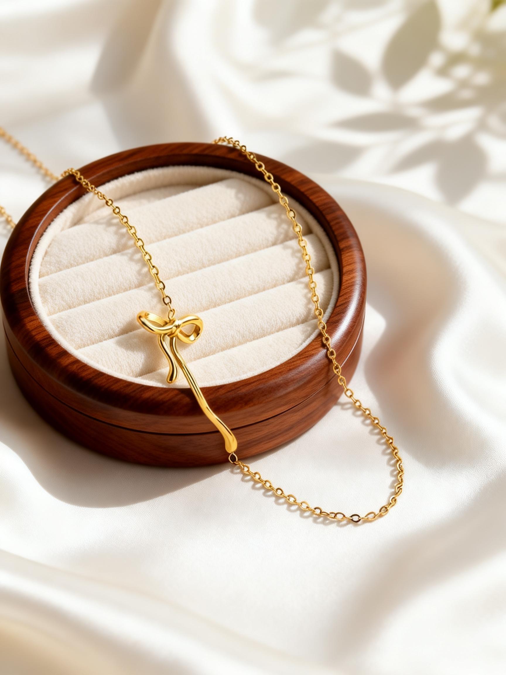 Creative Side Bowknot Necklace for Women Stainless Steel Rolo Chain Necklaces Collarbone Chain Simple Fashion Neck Jewelry Gift
Creative Side Bowknot Necklace for Women Stainless Steel Rolo Chain Necklaces Collarbone Chain Simple Fashion Neck Jewelry Gift