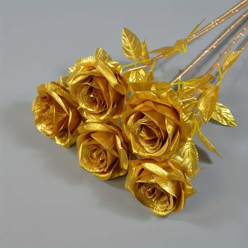 5PC Artificial Flower Gold Rose Flower Birthday DIY Wedding Floral Arrangement for Home Party Silk Bridal Rose Bouquet Decorat 5PC
5PC Artificial Flower Gold Rose Flower Birthday DIY Wedding Floral Arrangement for Home Party Silk Bridal Rose Bouquet Decorat 5PC