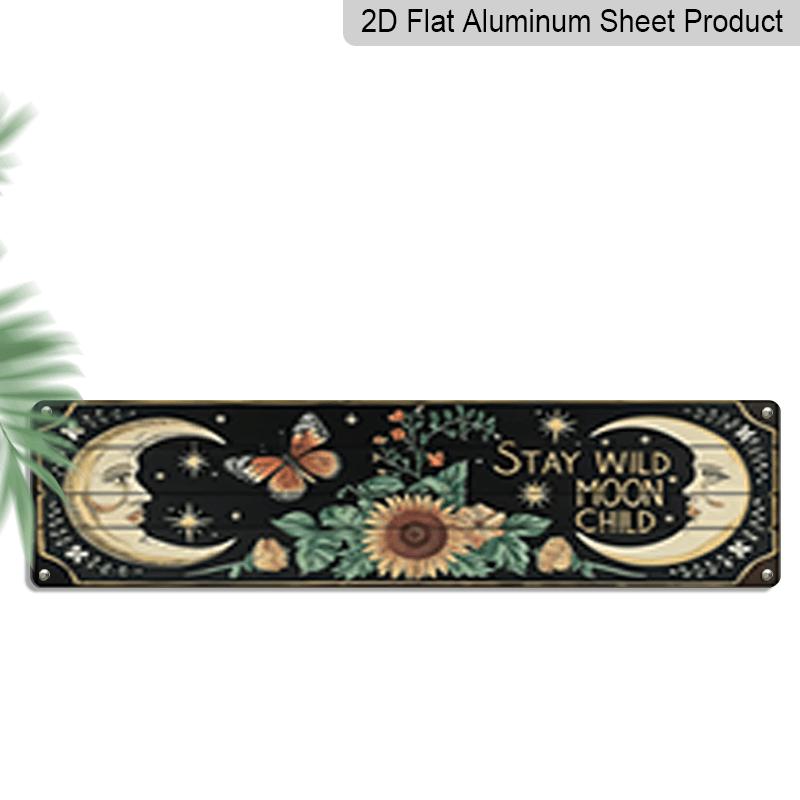 2D Flat, 1pc Extra-Long Vintage Farmhouse Aluminum Wall Plank with Sun & Moon Design - Black & Golden Rustic Bohemian Wide & Narrow Boards 40cm x 10cm
2D Flat, 1pc Extra-Long Vintage Farmhouse Aluminum Wall Plank with Sun & Moon Design - Black & Golden Rustic Bohemian Wide & Narrow Boards 40cm x 10cm