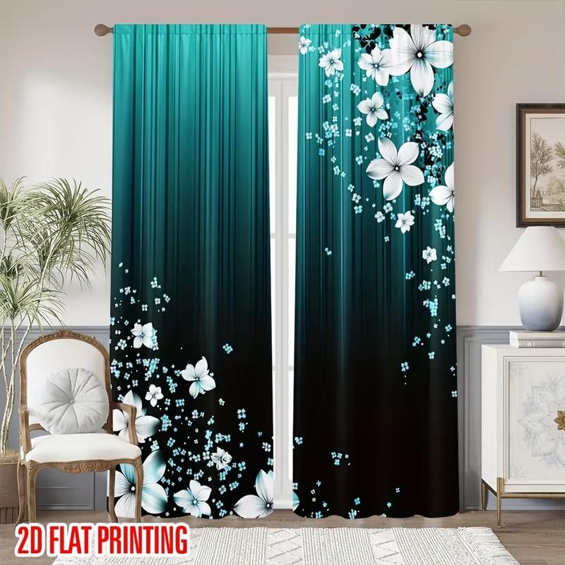 2 Pcs Little white flower print curtains,suitable for bedroom,living room kitchen decoration,home decoration,window decoration 14Wx39L(35x100CM)x2&Rod Pocket
2 Pcs Little white flower print curtains,suitable for bedroom,living room kitchen decoration,home decoration,window decoration 14Wx39L(35x100CM)x2&Rod Pocket