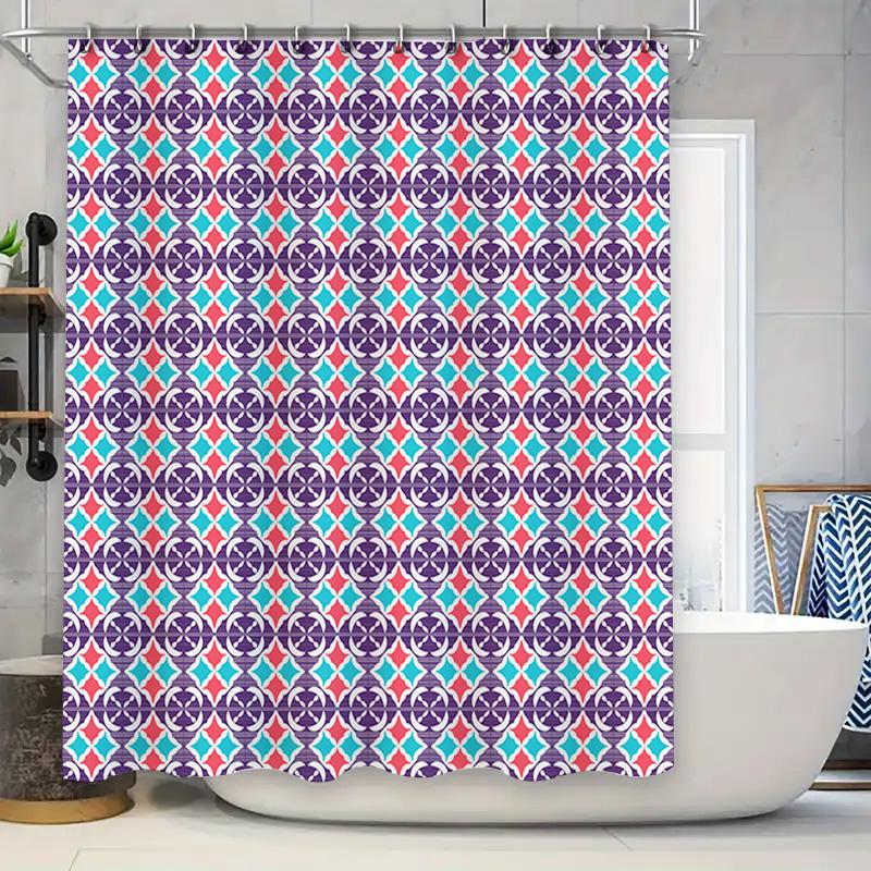 Elegant Purple Blue Red Decorative Bath Shower Curtain Waterproof Bathroom Fabric Size: 72X84 (183X213Cm) Pattern Design: Diamon W60H190(CM)-1 Pcs
Elegant Purple Blue Red Decorative Bath Shower Curtain Waterproof Bathroom Fabric Size: 72X84 (183X213Cm) Pattern Design: Diamon W60H190(CM)-1 Pcs