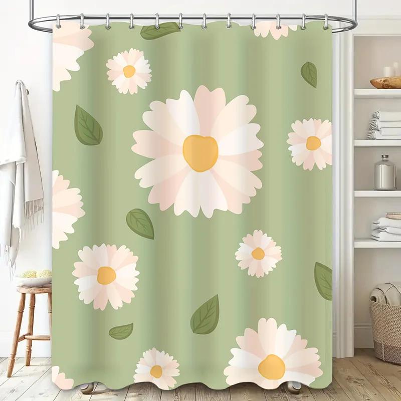 Vintage Floral Shower Curtain, Classic Flower Print Bath Decor, Pink White Daisies Waterproof Fabric, Home Decoration W60H190(CM)-1 Pcs
Vintage Floral Shower Curtain, Classic Flower Print Bath Decor, Pink White Daisies Waterproof Fabric, Home Decoration W60H190(CM)-1 Pcs