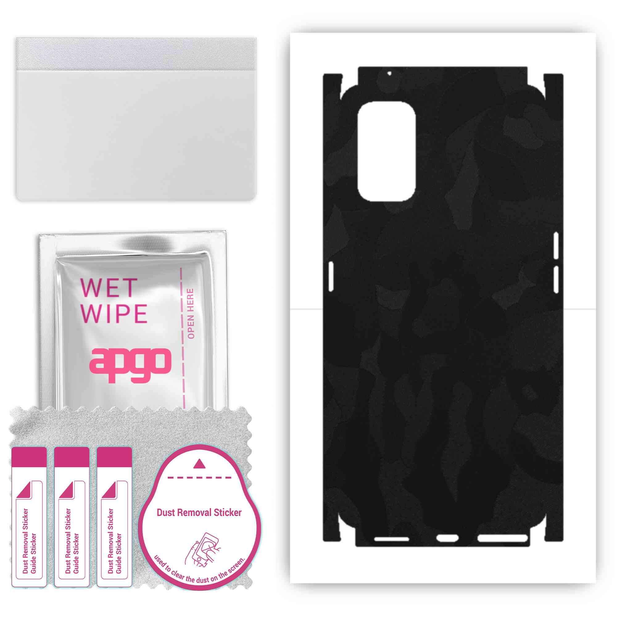 apgo Protective Skin Sticker for the back+sides compatible with Realme X7, Full Wrap Film, Foil, Vinyl - Pattern Black Camo
apgo Protective Skin Sticker for the back+sides compatible with Realme X7, Full Wrap Film, Foil, Vinyl - Pattern Black Camo