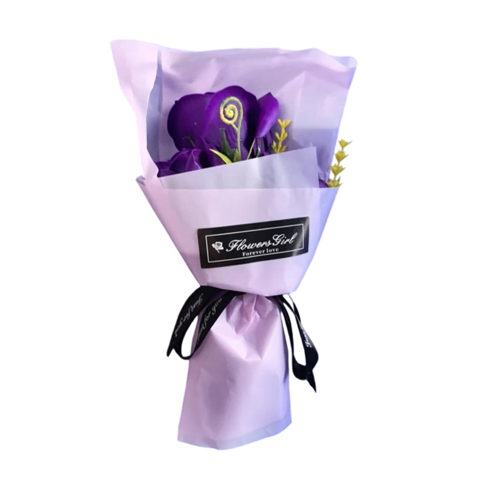 3 Букети з мильних троянд Штучні квіти Святковий подарунок One Size
3 Букети з мильних троянд Штучні квіти Святковий подарунок One Size