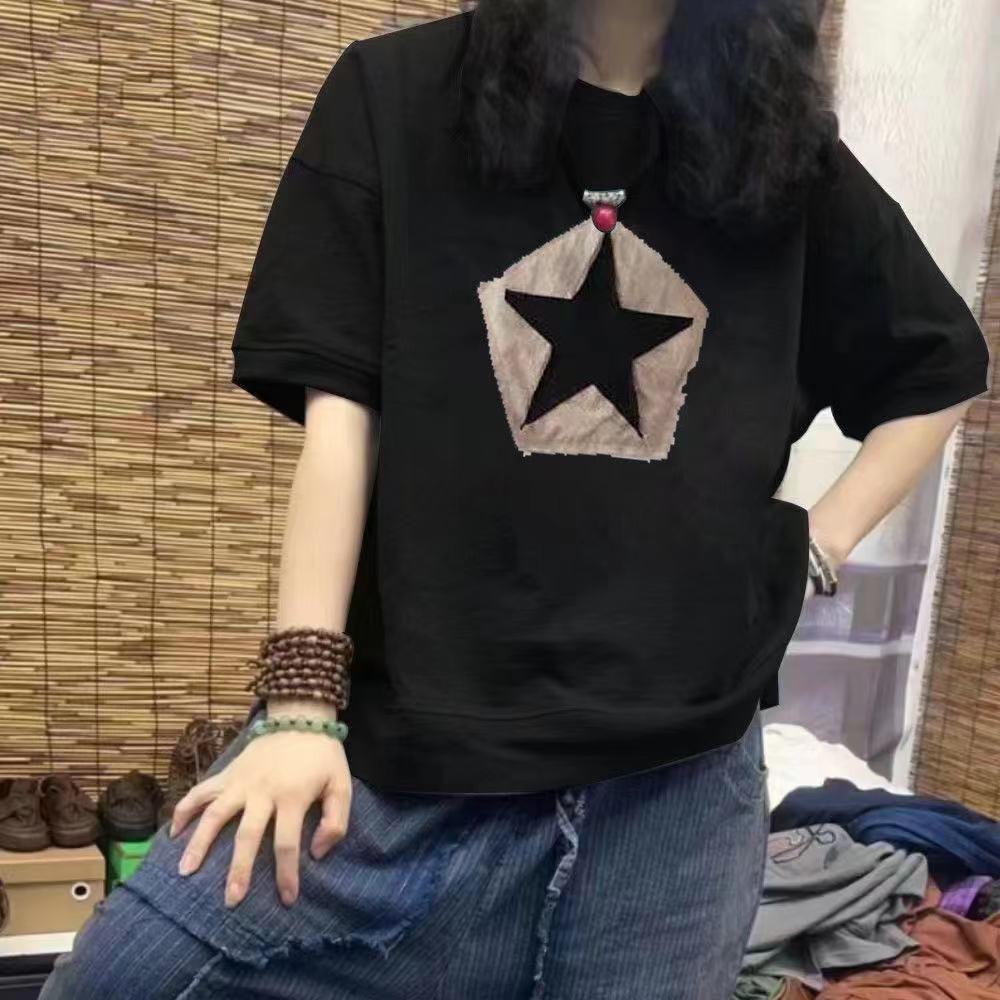 Women s 100% Cotton Casual Print T-Shirt - Short Sleeve, Loose & Slimming Design, Plus Size Available 2XL (140-160 lbs)
Women s 100% Cotton Casual Print T-Shirt - Short Sleeve, Loose & Slimming Design, Plus Size Available 2XL (140-160 lbs)
