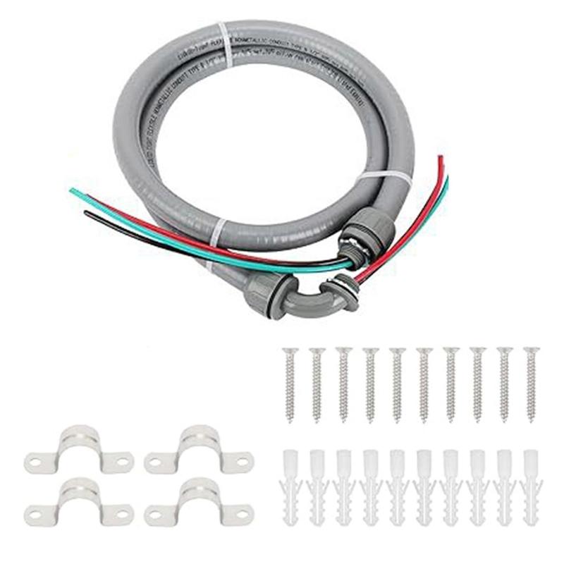 3 Conductor 10 Gauge Electrical Wires Flexible Electrical Conduit Power Whip Assembly Electrical AC Whip Kits Enduring 1
3 Conductor 10 Gauge Electrical Wires Flexible Electrical Conduit Power Whip Assembly Electrical AC Whip Kits Enduring 1