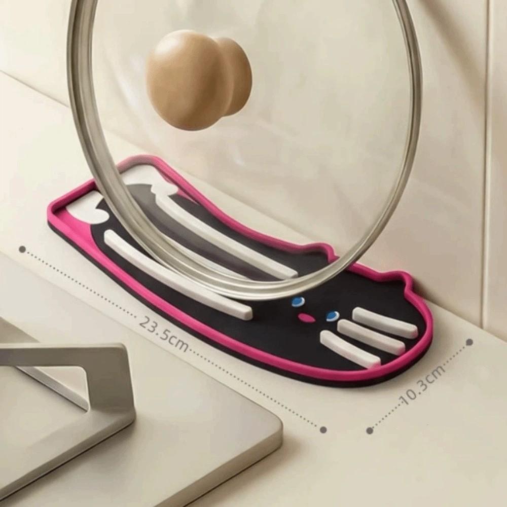 New Cartoon Pot Lid Mat Soft Rubber Multifunctional Spatula Storage Mat Drain Countertop Drain Pad Kitchen Use (as the picture,L)
New Cartoon Pot Lid Mat Soft Rubber Multifunctional Spatula Storage Mat Drain Countertop Drain Pad Kitchen Use (as the picture,L)