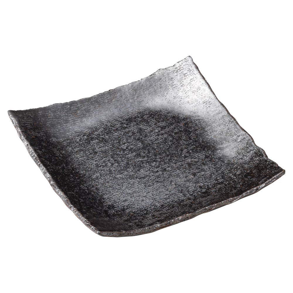 Shigaraki ware Hechimon square plate, 18cm, silver wave pattern, made in Japan, MR-3-3371
Shigaraki ware Hechimon square plate, 18cm, silver wave pattern, made in Japan, MR-3-3371