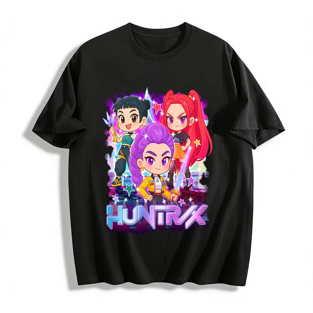 Cute Huntrix Anime Girl Print Casual Top Trendy Cartoon Character Loose Fit Tee Pure cotton T-shirt XXS
Cute Huntrix Anime Girl Print Casual Top Trendy Cartoon Character Loose Fit Tee Pure cotton T-shirt XXS
