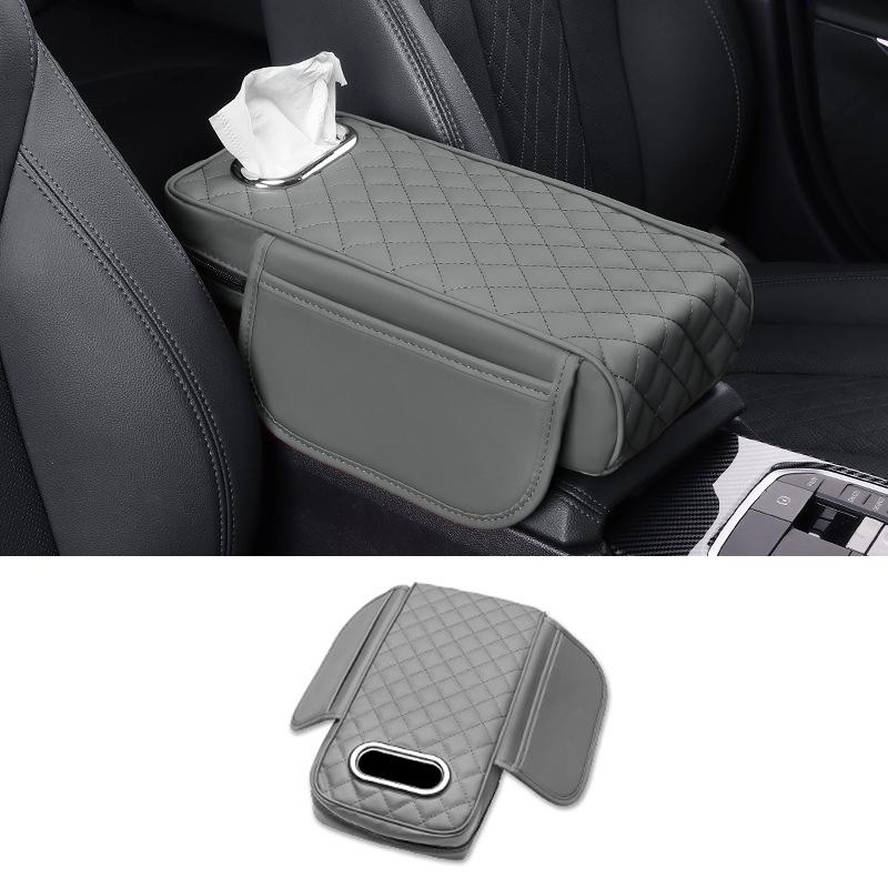 Car Armrest Box Cushion Pad PU Leather Tissue Holder Box with Side Pockets Grey
Car Armrest Box Cushion Pad PU Leather Tissue Holder Box with Side Pockets Grey