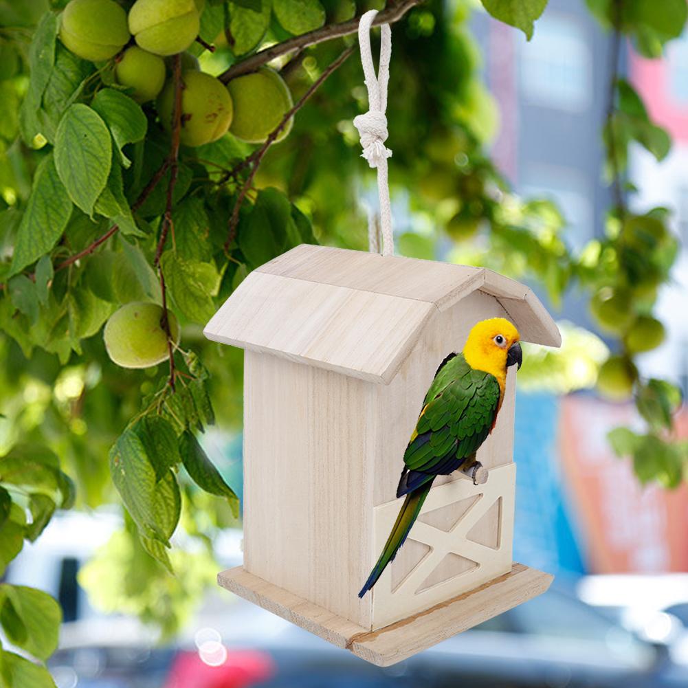 Mini Outdoor Wooden Bird House Nesting Cage Accessory for Garden Patio Decoration Ornament
Mini Outdoor Wooden Bird House Nesting Cage Accessory for Garden Patio Decoration Ornament