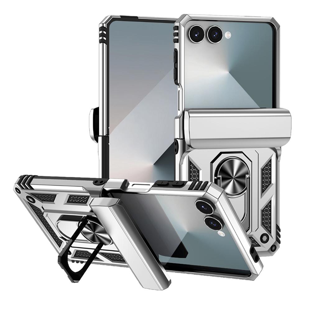 Чехол для Samsung Galaxy Z Flip7 5G PC+TPU с подставкой, чехол для телефона с защитной пленкой из закаленного стекла Silver
Чехол для Samsung Galaxy Z Flip7 5G PC+TPU с подставкой, чехол для телефона с защитной пленкой из закаленного стекла Silver