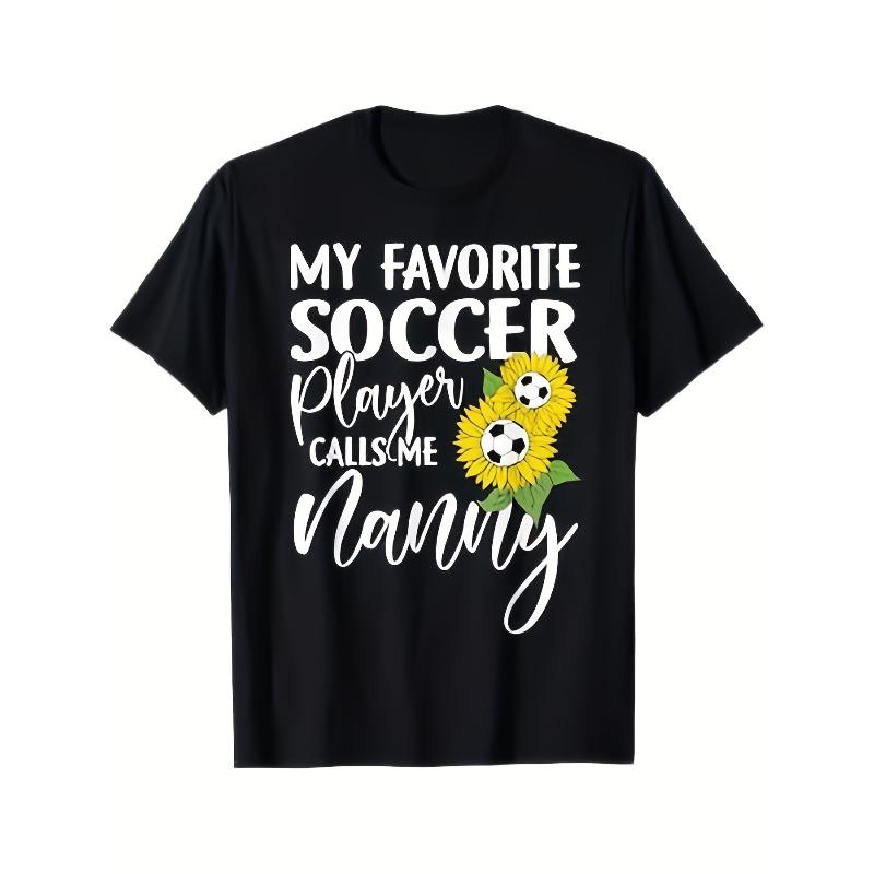 European sizes T-Shirt Suitable for All Seasons - Casual & Classic Round Neck Short Sleeve Tee with Nanny Sunflower Print, Random Football 2XL чёрный
European sizes T-Shirt Suitable for All Seasons - Casual & Classic Round Neck Short Sleeve Tee with Nanny Sunflower Print, Random Football 2XL чёрный