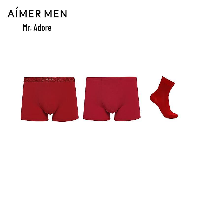 AIMER MEN Мужской подарочный набор красного нижнего белья и носков 3XL
AIMER MEN Мужской подарочный набор красного нижнего белья и носков 3XL