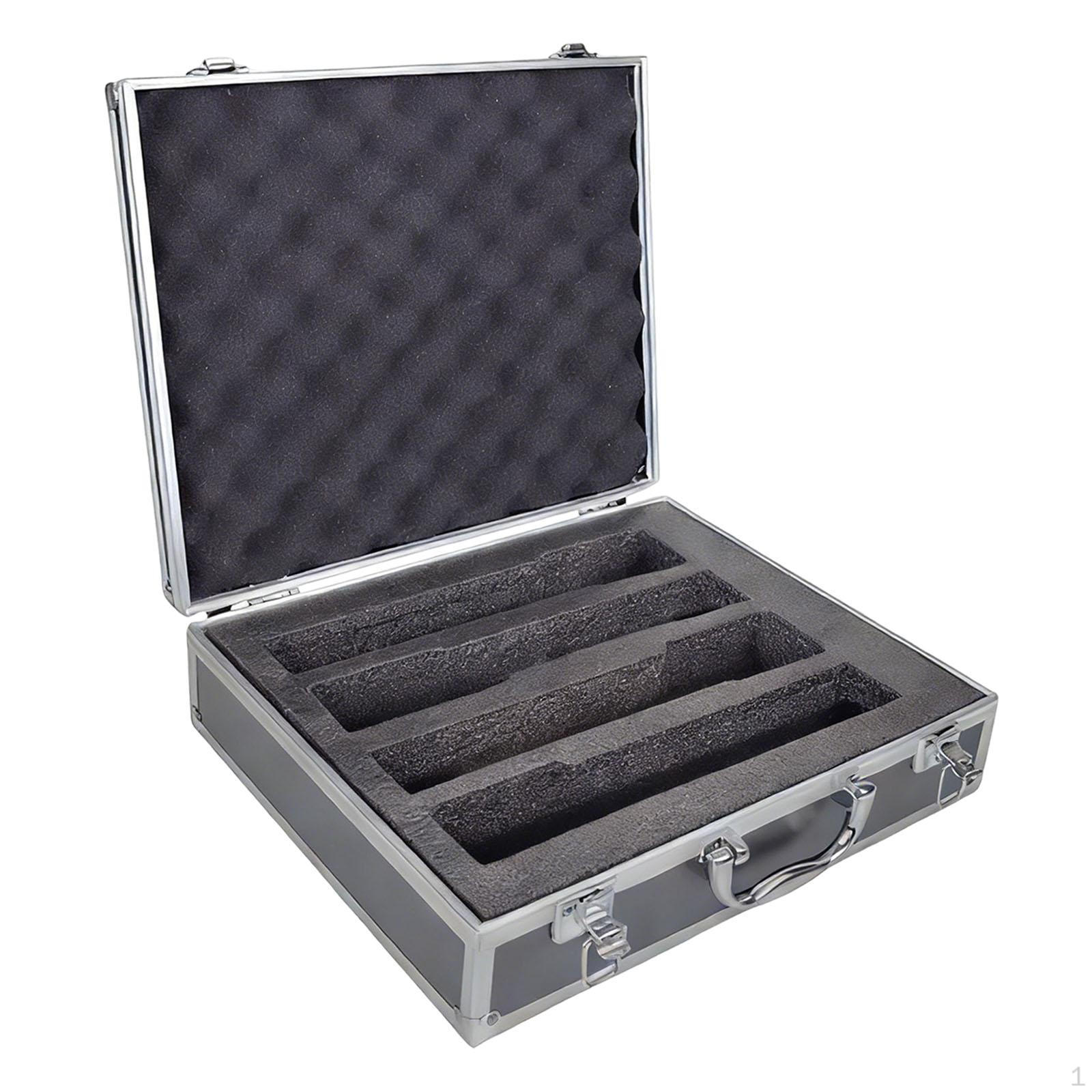 Carry Case Aluminum Alloy Storage Box Handheld Organizer Foam Compartment Handle Buckle Suitable for чорний
Carry Case Aluminum Alloy Storage Box Handheld Organizer Foam Compartment Handle Buckle Suitable for чорний