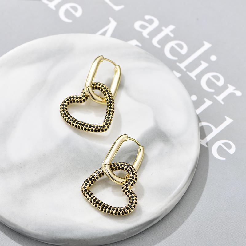 Elegant Heart Charm Hoop Earrings For Women Oval Rectangle Ear Buckle Zircon Crystal Geometric Gold Color Wedding Jewelry Gift
Elegant Heart Charm Hoop Earrings For Women Oval Rectangle Ear Buckle Zircon Crystal Geometric Gold Color Wedding Jewelry Gift