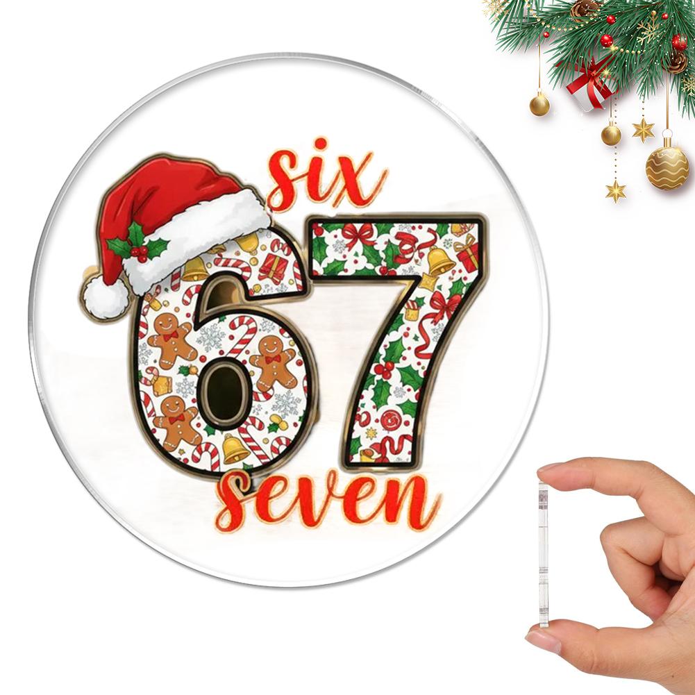 Christmas 67 Acrylic Pendants Decorations Six Seven Funny Xmas Holiday Ornament Funny 67 Ornament Gift For Christmas Tree
Christmas 67 Acrylic Pendants Decorations Six Seven Funny Xmas Holiday Ornament Funny 67 Ornament Gift For Christmas Tree