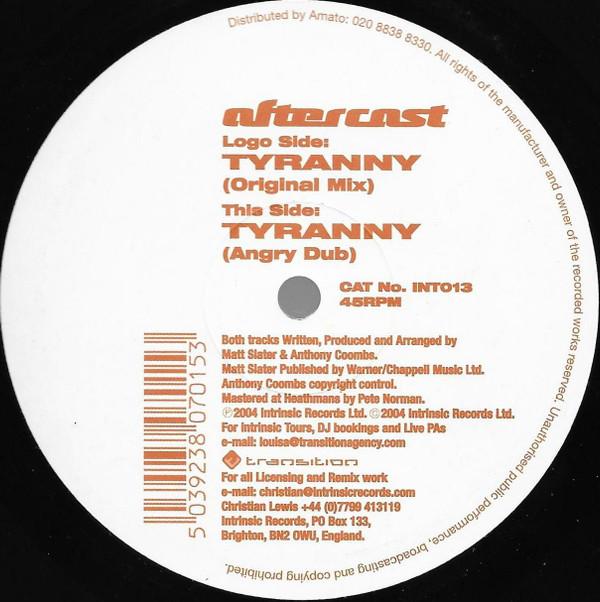 12inch Record AFTERCAST - Tyranny INT013 Intrinsic Recor 2004 UK Dance & Electronica Used
12inch Record AFTERCAST - Tyranny INT013 Intrinsic Recor 2004 UK Dance & Electronica Used