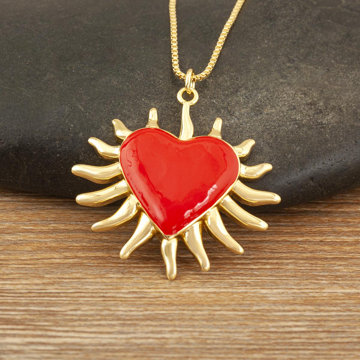 Nidin High Quality Love Heart Shape Copper Charm Pendant Necklace For Women Men Engagement Wedding Party Fashion Jewelry Gifts
Nidin High Quality Love Heart Shape Copper Charm Pendant Necklace For Women Men Engagement Wedding Party Fashion Jewelry Gifts
