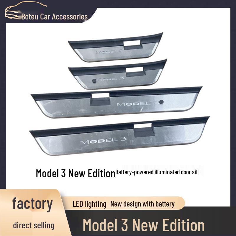 Tesla Model 3 Magnetic Induction Light-Up Door Sill Strips Matte Black
Tesla Model 3 Magnetic Induction Light-Up Door Sill Strips Matte Black