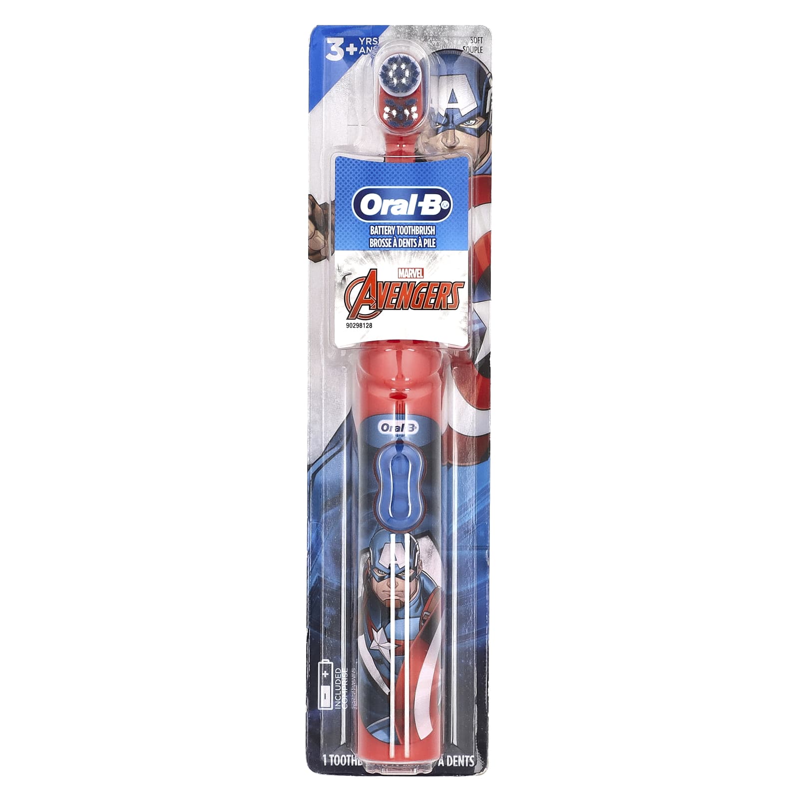 Oral-B, детская, электрическая зубная щетка, мягкая, от 3 лет, Marvel Avengers, 1 зубная щетка
Oral-B, детская, электрическая зубная щетка, мягкая, от 3 лет, Marvel Avengers, 1 зубная щетка