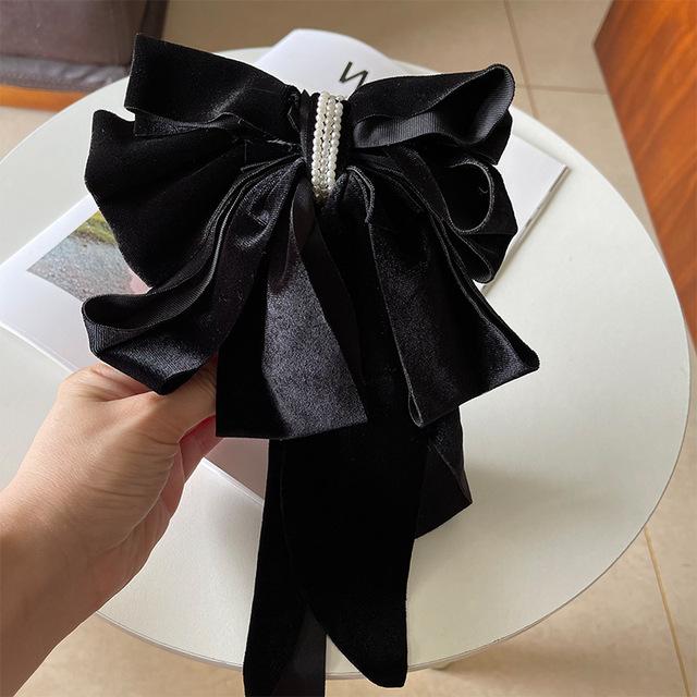 Retro Velvet Bowknot Brooches Pearl Fabric Bow Tie Shirt Collar Pins Luxulry Jewelry Gathering Women Gathering Nuptial Bridal Brooches чорний
Retro Velvet Bowknot Brooches Pearl Fabric Bow Tie Shirt Collar Pins Luxulry Jewelry Gathering Women Gathering Nuptial Bridal Brooches чорний