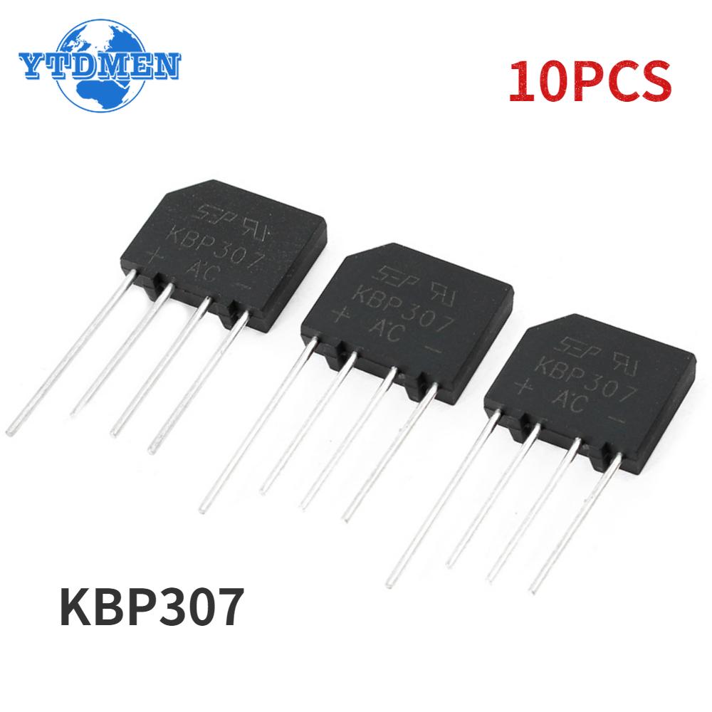 10PCS KBP307 Ridge Rectifier KBP 307 Power Diode 3A 1000V Electronica Componentes чорний
10PCS KBP307 Ridge Rectifier KBP 307 Power Diode 3A 1000V Electronica Componentes чорний