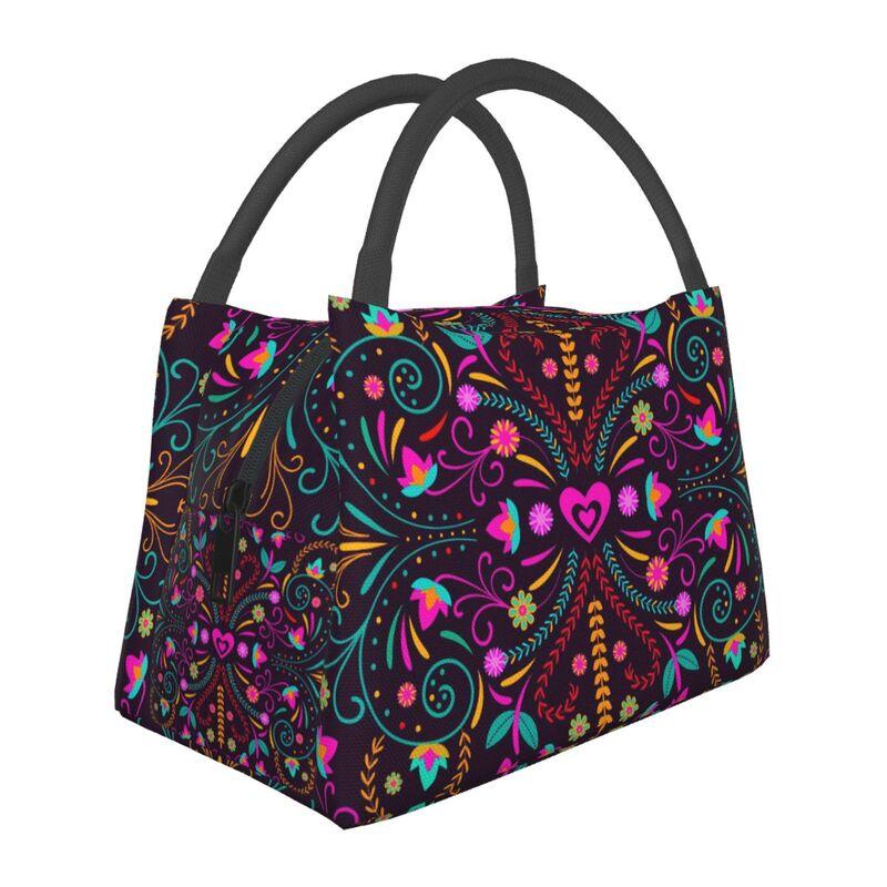 Mexican Flower Print Waterproof Thermal Lunch Bag Women Reusable Large Capacity Insulated Lunch Box for Travel Picnic Work Beach
Mexican Flower Print Waterproof Thermal Lunch Bag Women Reusable Large Capacity Insulated Lunch Box for Travel Picnic Work Beach