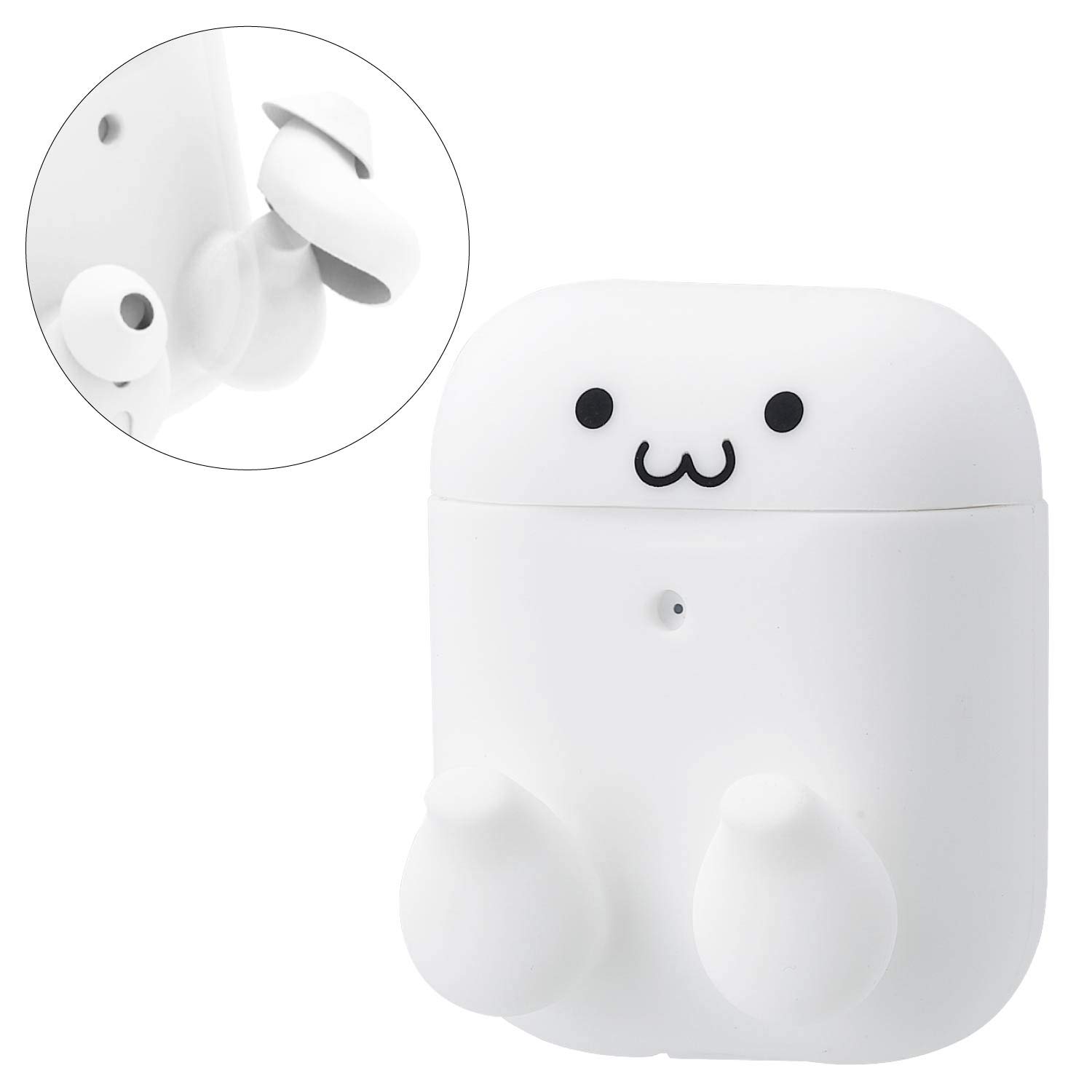ELECOM AirPods Silicone Wireless Charging with Earphone White Design Case, Case, Compatible, Cover, Face, AVA-APSCIWF, Shiro-chan
ELECOM AirPods Silicone Wireless Charging with Earphone White Design Case, Case, Compatible, Cover, Face, AVA-APSCIWF, Shiro-chan