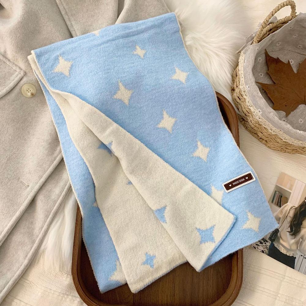 Soft Star Pattern Neckerchief Korean Style Cashmere Knitted Shawl Sweet Women Winter Scarf Daily синий
Soft Star Pattern Neckerchief Korean Style Cashmere Knitted Shawl Sweet Women Winter Scarf Daily синий
